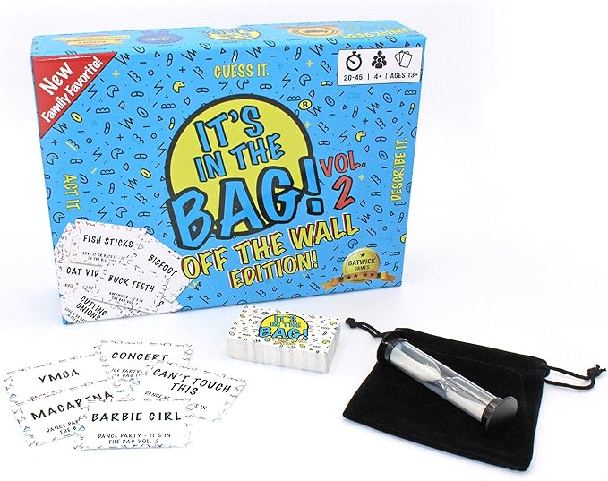 It’s in The Bag! – Party Game Will Have You Laughing Hysterically – Like Charades on Steroids for Family and Adults – Easy to Learn Team Game for Groups (Party Edition)-BubblyBeeBaby