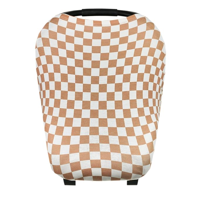 Copper Pearl Multi-Use Cover: Car Seat Covers, Nursing Cover, and Stroller Cover for Sun - Stretchy Fabric, All-Season Use, Stylish Designs, Easy Access for Moms - Rad-BubblyBeeBaby
