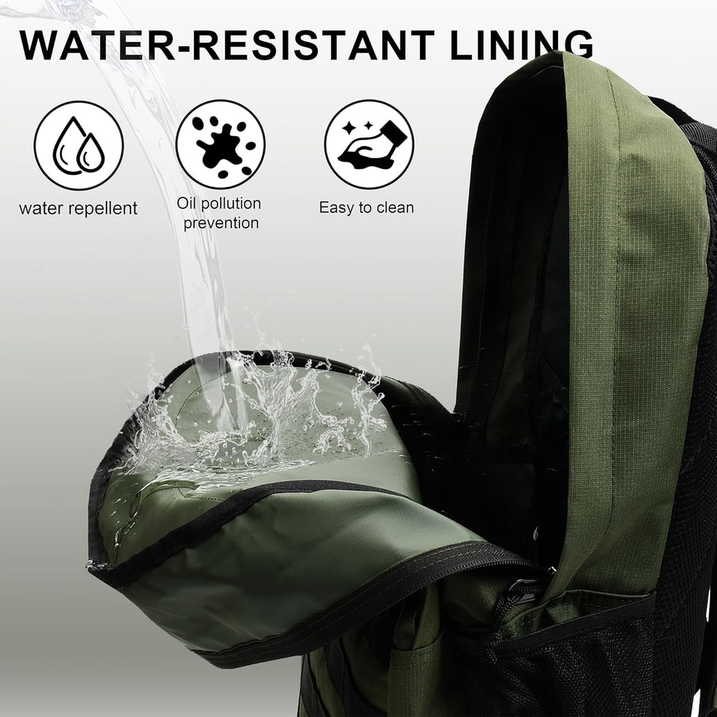 Wrangler Tradesman Backpack, Water Resistant Casual Daypack for Travel Work School, Unisex Laptop Backpack with Notebook Sleeve