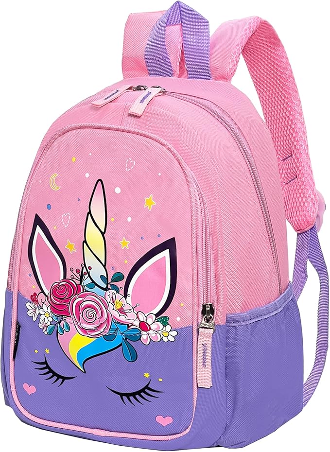 12 Inch Kids Toddler Preschool Travel Backpack Cute Cartoon Daypack-BubblyBeeBaby