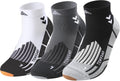Compression Sport Running Socks: Athletic Socks for Men Women with Cushion,3 Pairs Work Hiking Basketball Ankle Socks