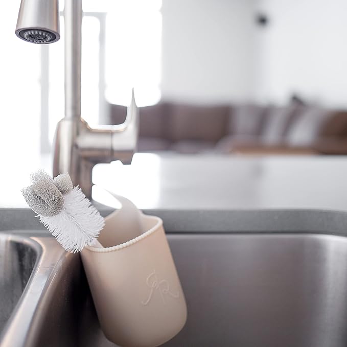 Ryan & Rose Cutie Holder Universal Stroller Cup Holder (Taupe)-BubblyBeeBaby