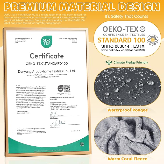 Orzbow Universal Stroller Bunting Bag with Extra Footmuff for Toddler, Kids, Warm Waterproof Stroller Blanket, Winter Cover, Baby Bunting Bag - Protect Babies from Cold Winds, Dark Grey-BubblyBeeBaby