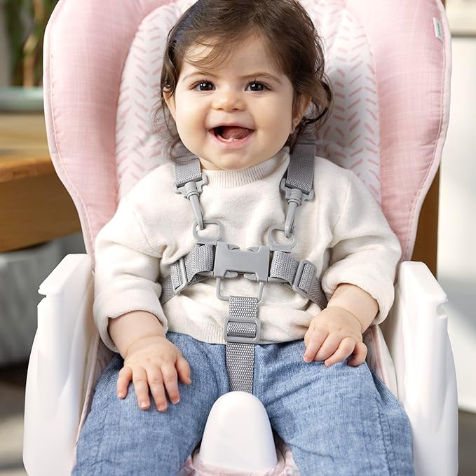 Ingenuity Trio Foldaway 6-in-1 Baby High Chair, 6 Ways to Use, Toddler Chair, Foldable Legs, 6M-5Y-BubblyBeeBaby