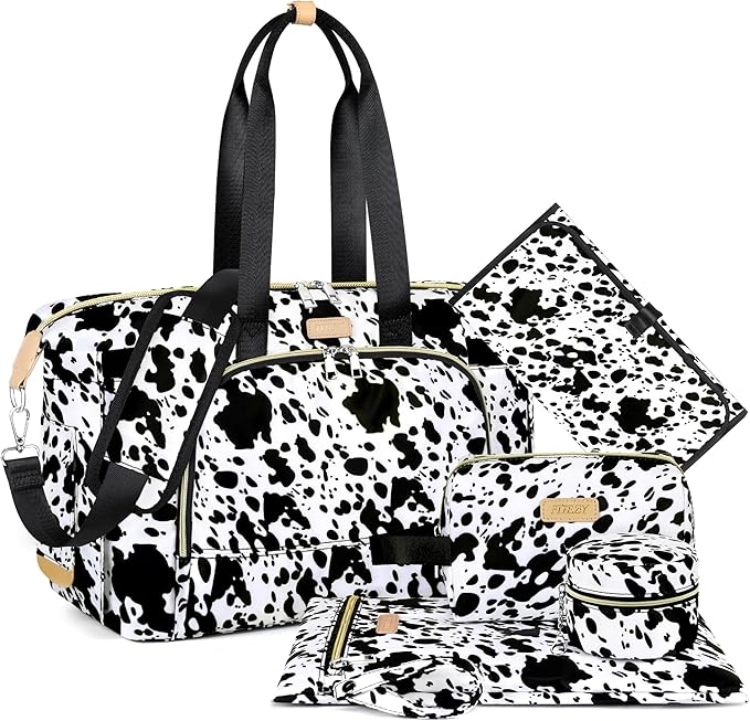 ITIEZY Diaper Bag Tote for Baby - Large Mommy Bag with Portable Changing Pad Pacifier Case, Hospital Bags Travel Baby Bag-BubblyBeeBaby