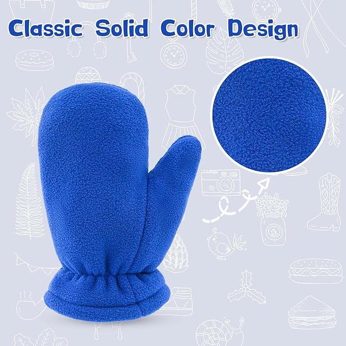 BAVST Baby Toddler Winter Mittens Girls Warm Fleece Lined Gloves Kids Sherpa Lined Mittens for Boys-BubblyBeeBaby