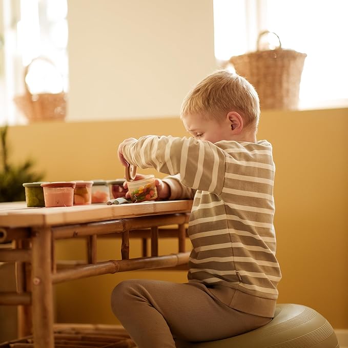 Moonkie Silicone Baby Food Containers | 8oz/4 oz Baby Food Storage Jars with Airtight Lids and A Snack Cup Lid | Freezer,Microwave and Dishwasher Safe, Reusable Baby Food Jars for Infant & Toddler-BubblyBeeBaby