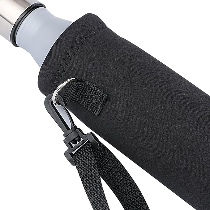 RICHEN Neoprene Water Bottle Carrier Bag with Adjustable Shoulder Strap,Insulated Water Bottle Cover for Stainless Steel/Glass/Plastic Bottles-BubblyBeeBaby