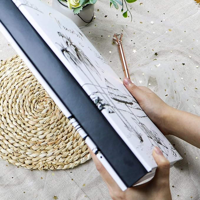 Holoary Travel Photo Album 4x6 500 Photos, Five Pictures Per Page, Large Beach and Vacation Album, Printed Book Cover Travel Design for Honeymoon Memories-BubblyBeeBaby