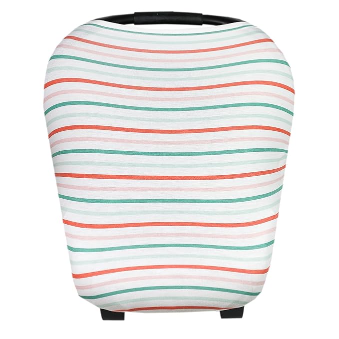 Copper Pearl Multi-Use Cover: Car Seat Covers, Nursing Cover, and Stroller Cover for Sun - Stretchy Fabric, All-Season Use, Stylish Designs, Easy Access for Moms - Tinsel-BubblyBeeBaby