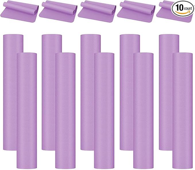10 Pack Yoga Mats Bulk, 68'' x 24'' x 4mm Thick Yoga Mats for Kids and Adult Gym Mats Bundle Latex Free Exercise Mats with Non Slip Texture for Outdoor Yoga, Pilates or Workout-BubblyBeeBaby