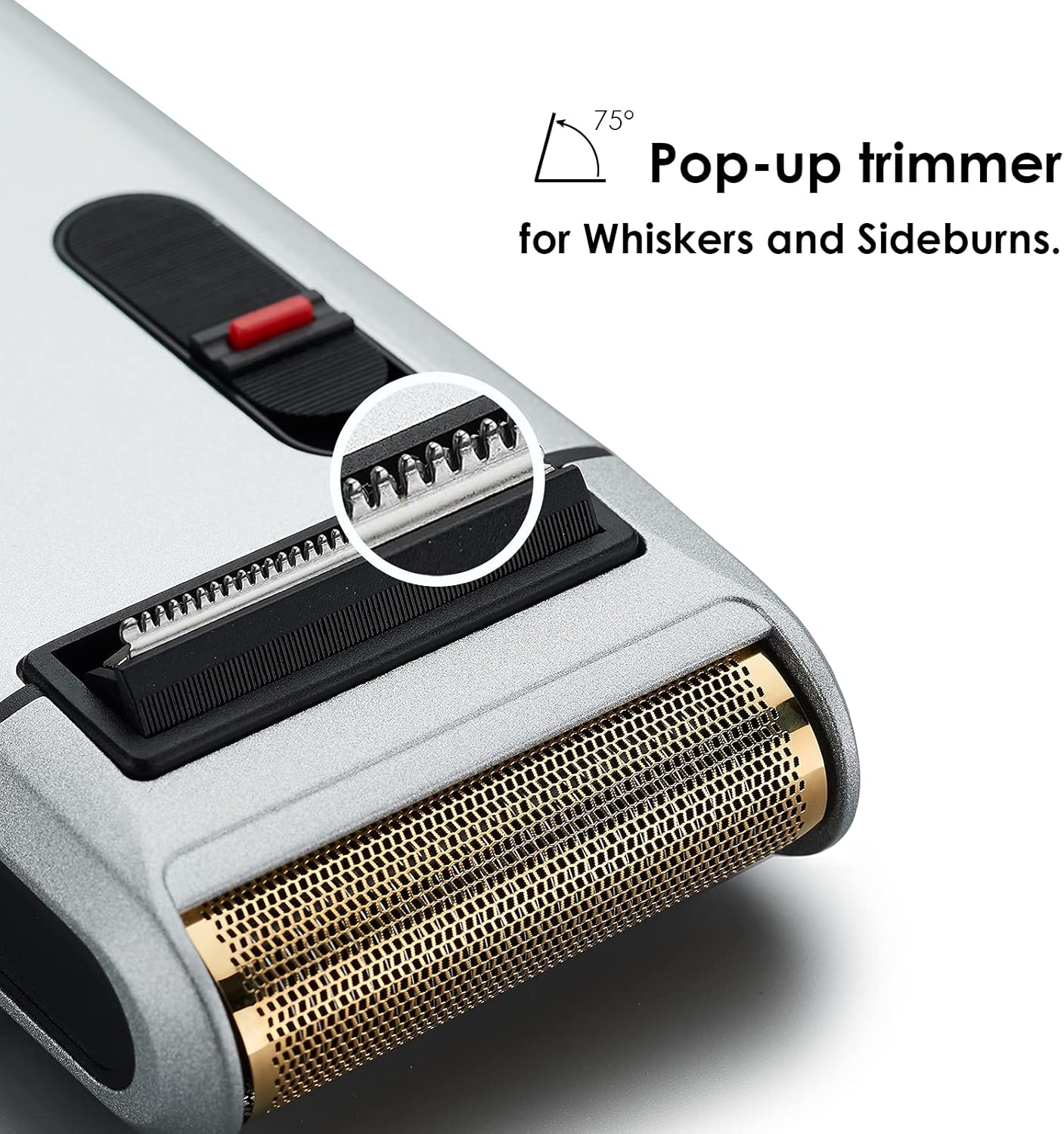 Retro Electric Razors for Men with Beard Trimmer, Rechargeable Mens Gold Foil Shavers, Strong Power (Sliver)