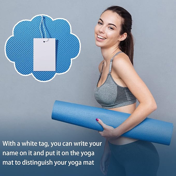 10 Pack Yoga Mats Bulk, 68'' x 24'' x 4mm Thick Yoga Mats for Kids and Adult Gym Mats Bundle Latex Free Exercise Mats with Non Slip Texture for Outdoor Yoga, Pilates or Workout-BubblyBeeBaby