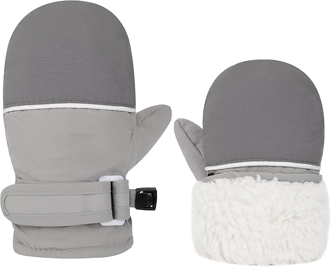 Toddler Gloves Kids Mittens Winter Warm Lined Fleece Gloves Waterproof Snow Baby Mitten for Boys Girls-BubblyBeeBaby