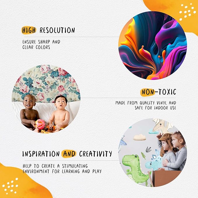 Hot Air Balloon Wall Decals by Lipastick - Peel and Stick Animal Stickers Raccoon, Fox, Koala, Panda for Kids Room, Nursery, Playroom, Bedroom - Removable Wall Decor for Boys, Girls, Babies - XXL Size-BubblyBeeBaby