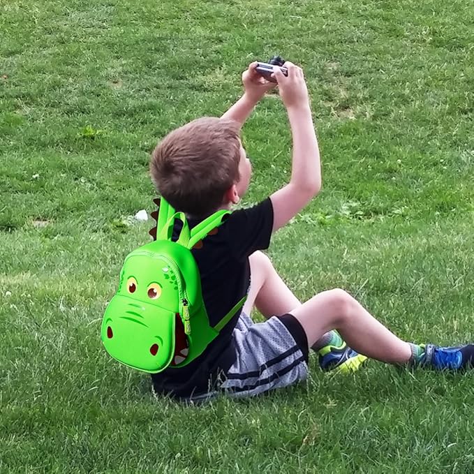 JiePai Dinosaur Toddler Backpack Hippo Kids Backpack Waterproof Cartoon Preschool-BubblyBeeBaby