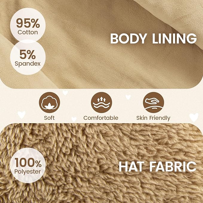 JiAmy Baby Snowsuit Newborn Winter Clothes Coat Romper Windproof Fleece Hat Zipper Baby Bear Outfit-BubblyBeeBaby