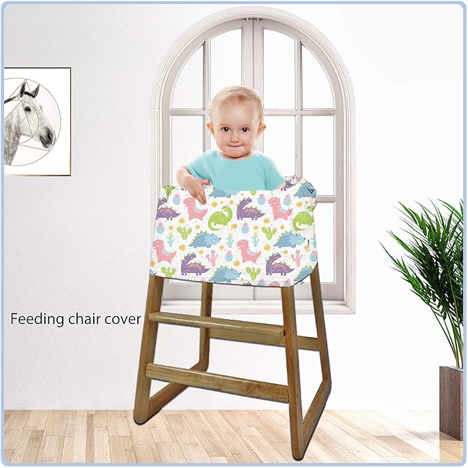 Car Seat Covers Canopy Cover - Multi-use Cover Carseat Canopy, Breathable Breastfeeding Cover, Car Seat Covers for Bbies, Boys & Girls Shower Gifts (Colorful Dinosaur)-BubblyBeeBaby