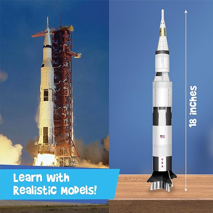Imagimake Mapology Man's Journey to Moon | NASA Mission Apollo 11 | Rocket & Satellite Model Making Set | Space Toys for ages 8-13 | Educational Science Kits for Kids Age 8-12 | Gifts for Boys & Girls-BubblyBeeBaby