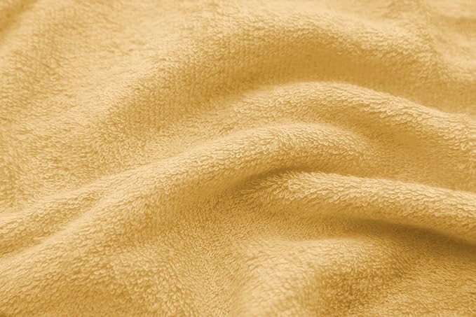 HIPHOP PANDA Baby Washcloths, Rayon Made from Bamboo - 2 Layer Ultra Soft Absorbent Newborn Bath Face Towel - Reusable Baby Wipes for Delicate Skin - Honey, 30 Pack-BubblyBeeBaby