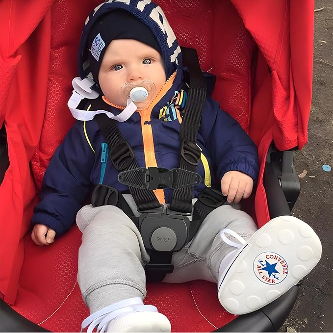 Anti Escape Safety Clip Baby Harness Chest Clips, Chest Strap Lock Prevent Children/Kids(Under 1.5 Years Old) Taking Their Arms Out of High Chairs/Strollers/Reins(2 Pack)-BubblyBeeBaby