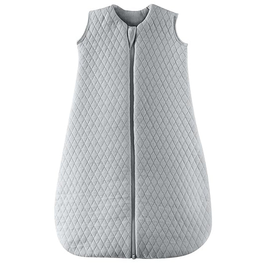 JELLYMONI Baby Sleep Sack TOG 2.5, 6-12 Months Winter Baby Wearable Blanket, 100% Cotton Infant Sleeping Sack 2-Way Zipper Warm Quilted Sleepsack-BubblyBeeBaby
