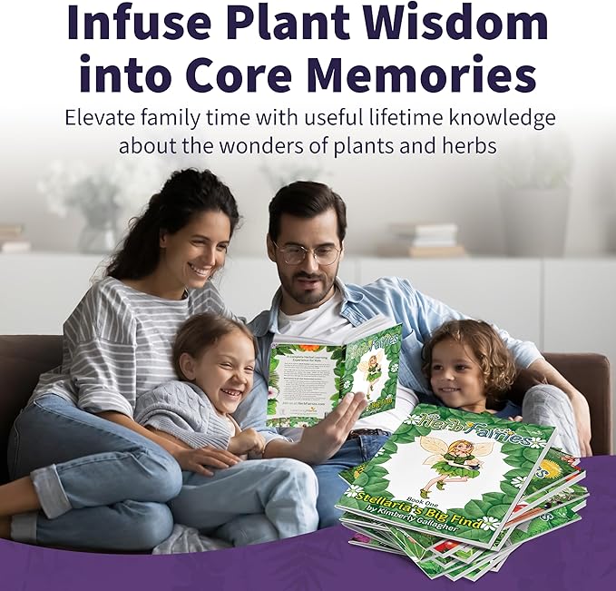 Herb Fairies: 13 Plant Books Set & Digital Learning System - Explore Plants & Healing Herbs Through Engaging & Educational Stories - Includes Audiobooks, Printables, Recipes, Crafts, Puzzles & Games-BubblyBeeBaby