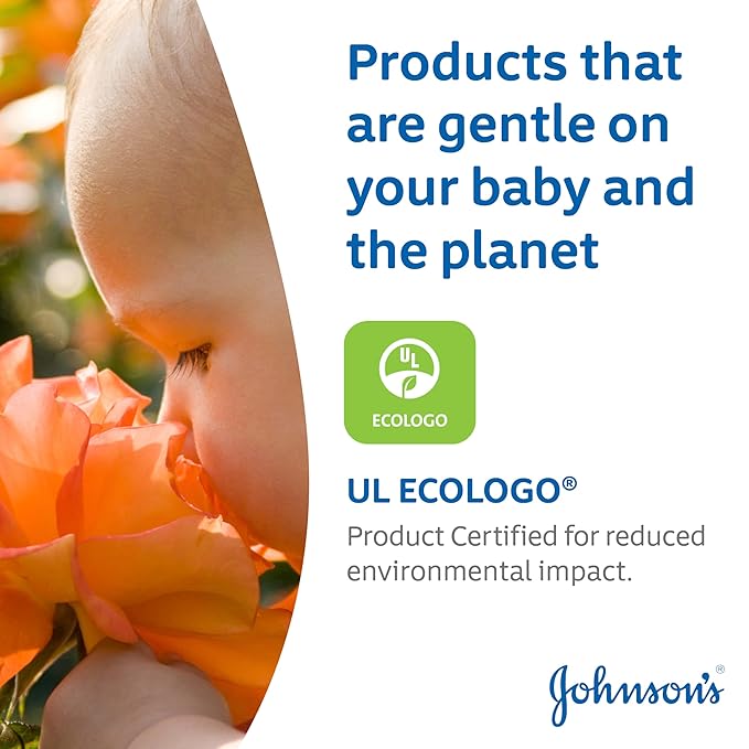 Johnson's Head-to-Toe Gentle Tear-Free Baby & Newborn Wash & Shampoo, Sulfate-, Paraben- Phthalate- & Dye-Free, Hypoallergenic Wash for Sensitive Skin & Hair, 27.1 fl. Oz-BubblyBeeBaby