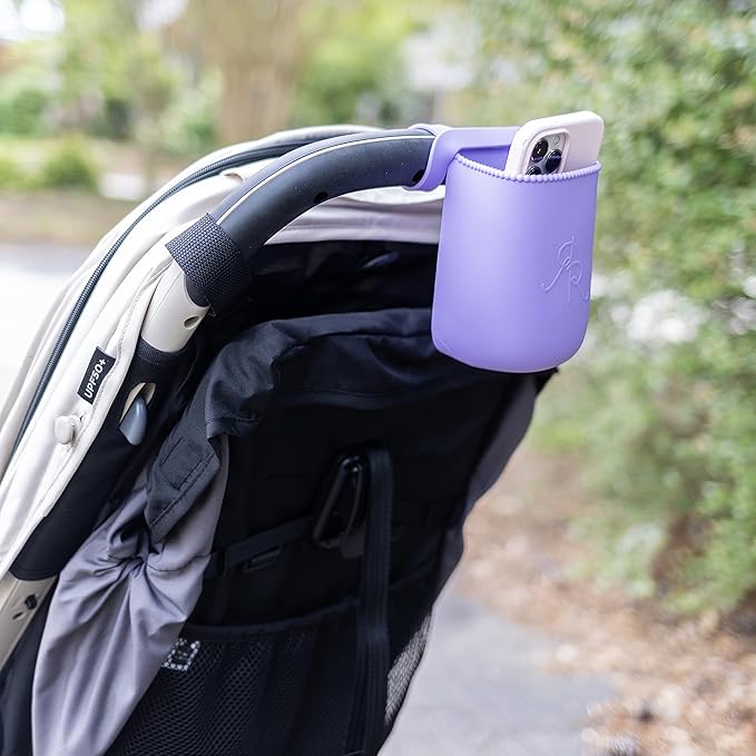 Ryan & Rose Cutie Holder Universal Stroller Cup Holder (Orchid)-BubblyBeeBaby