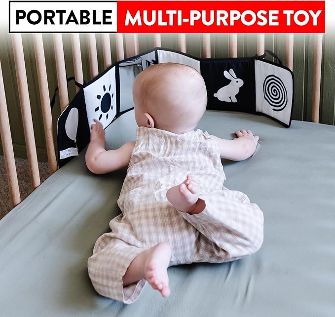 High Contrast Baby Toys for Newborn Black and White Baby Toys Baby Books 0-6 Months High Contrast Baby Book Contrast Toys for Infants 0-6 Months Black and White Books for Newborns-BubblyBeeBaby