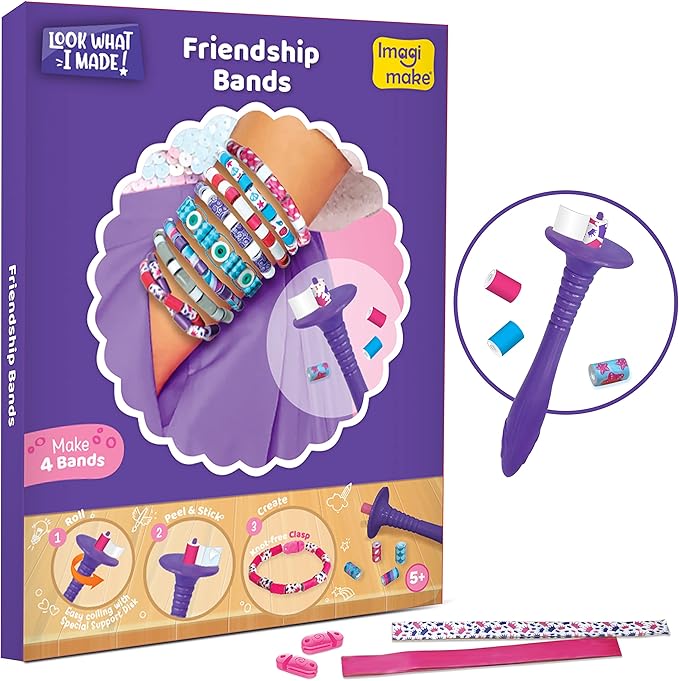 Imagimake Craft Kit - Arts and Crafts for Kids Ages 5+ - Air Dry Clay, Paper Quilling, Stamp Art - 3-in-1 Arts and Crafts Kit - Gifts for 5, 6, 7, 8 Year Olds-BubblyBeeBaby