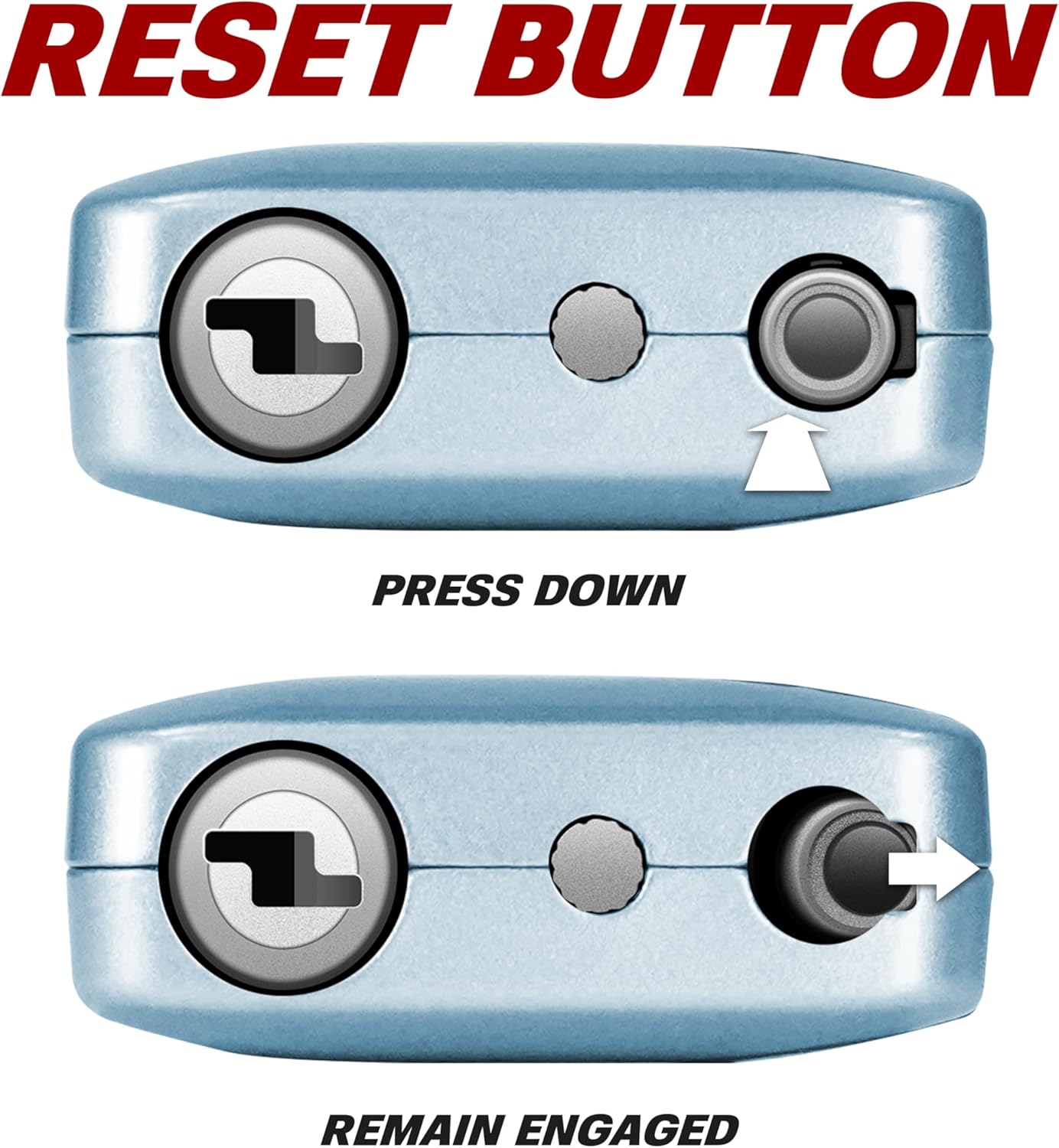 BV TSA Accepted Luggage Travel Lock, Set-Your-Own Combination Lock for School Gym Locker, Luggage Suitcase Baggage Locks, Filing Cabinets, Toolbox, Case (Arctic Blue, 2 Pack)