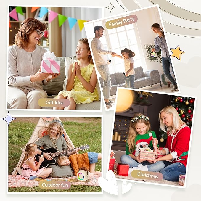 Karaoke Machine for Kids, Karaoke Gifts for Girls Ages 4, 5, 6, 7, 8, 9, 10, 12 +Year Old Birthday Party, 4-12 Years Old Christmas Toys Gift for Girls-BubblyBeeBaby