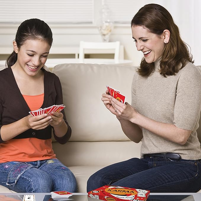 KARMA Card Games for Kids – Kids, Family Games Night, Multi-Player, Screen Free, Travel Games, Playing Cards, What Goes Around, Comes Around, Ages 8+-BubblyBeeBaby