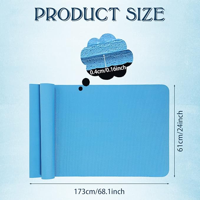 10 Pack Yoga Mats Bulk, 68'' x 24'' x 4mm Thick Yoga Mats for Kids and Adult Gym Mats Bundle Latex Free Exercise Mats with Non Slip Texture for Outdoor Yoga, Pilates or Workout-BubblyBeeBaby