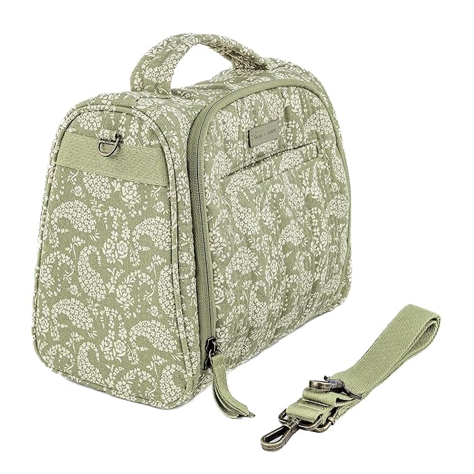 JuJuBe x Sazan Hendrix - New Insulated Bottle Bag, Breastmilk Storage Bag for Baby Bottles, Travel Waterproof Insulated Lunch or Cooler Bag for Nursing, Milk, Snacks, Paisley Floral, Mother's Day Gift-BubblyBeeBaby