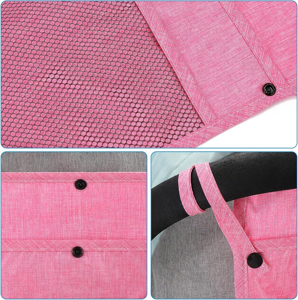 Accmor Universal Stroller Organizer, Mesh Bag Fits for Uppababy, Nuna, Britax, Doona Strollers, Non-Slip Adjustable Stroller Mesh Cargo Net Storage Caddy Accessories