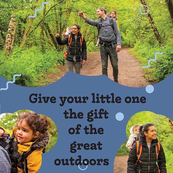 Hiking Baby Carrier Backpack - Comfortable Toddler/Baby Backpack Carrier System with Diaper Change Pad, Insulated Pocket + Rain and Sun Hood to Protect Your Child-BubblyBeeBaby