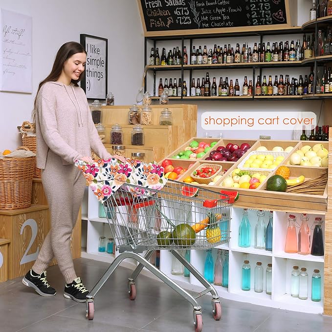 Multi-use Carseat Canopy Cover - Breathable Breastfeeding Covers, Car Seat Covers for Babies, Stroller Canopy Cover (Mix Floral)-BubblyBeeBaby