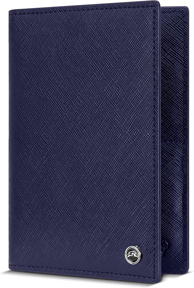 2 Passport Holder - Travel Essentials, RFID Blocking Wallet Credit Card Organiser, Plain Accessories Slim Cover For Men & Women-BubblyBeeBaby