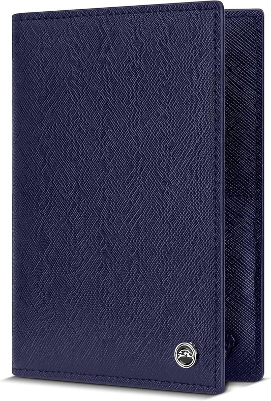 2 Passport Holder - Travel Essentials, RFID Blocking Wallet Credit Card Organiser, Plain Accessories Slim Cover For Men & Women-BubblyBeeBaby