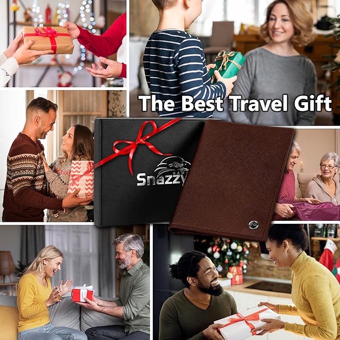 2 Passport Holder - Travel Essentials, RFID Blocking Wallet Credit Card Organiser, Plain Accessories Slim Cover For Men & Women-BubblyBeeBaby