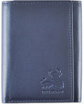 Leather Wallet for Men with RFID Blocking in Mountain Sky Blue