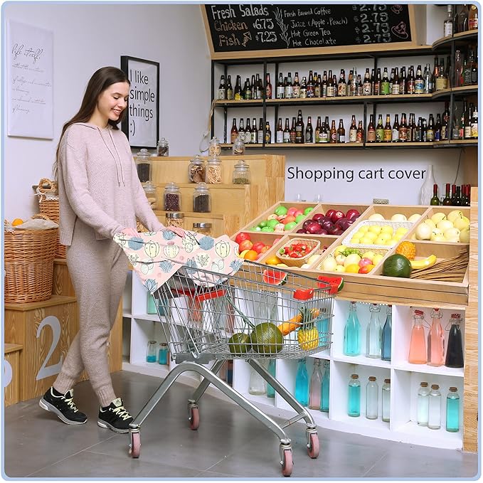 Car Seat Covers for Babies - Multi- use Nursing Carseat Canopy, Breastfeeding Covers, Baby Shower Gifts for Boys and Girls (Cactus)-BubblyBeeBaby