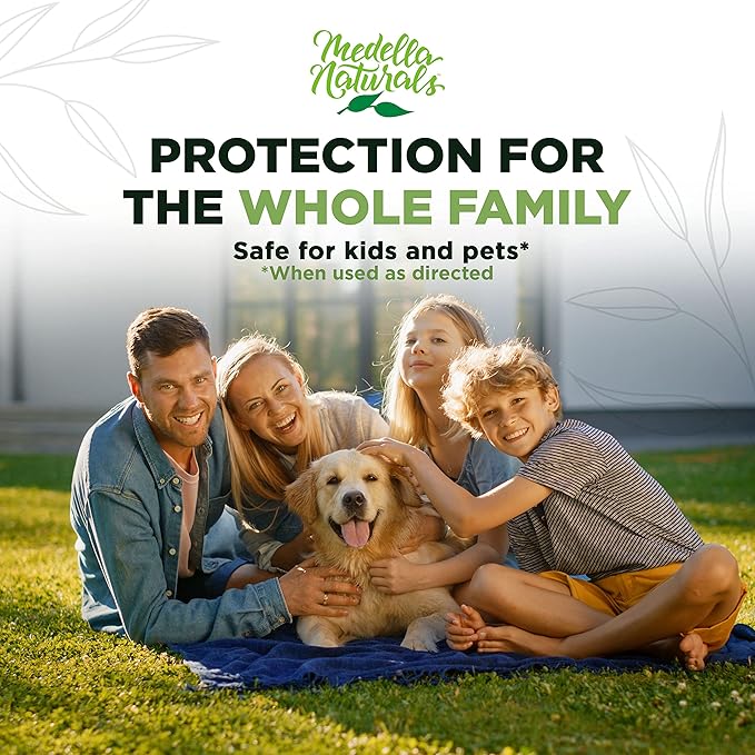 Insect & Mosquito Repellent, DEET-Free Naturally Derived Formula, Kid and Pet Friendly, Made in The USA, 4 Ounce Spray Bottle-BubblyBeeBaby