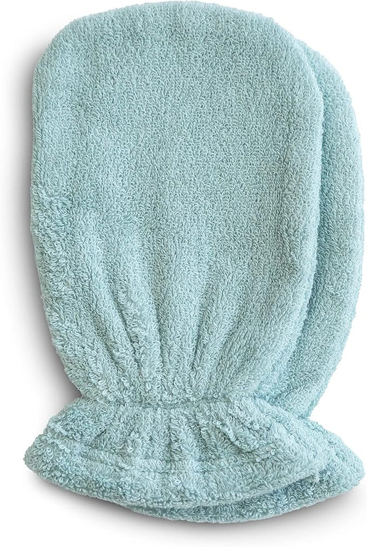 mushie Baby Bath Mitt | Organic Cotton | Pack of 2 (Sea Mist)-BubblyBeeBaby