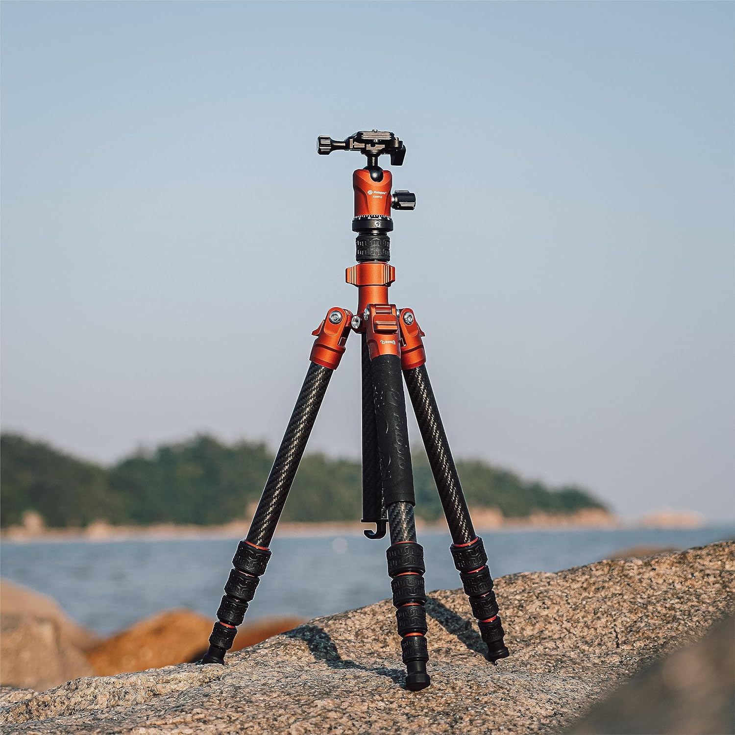 Fotopro 60" Carbon Fiber Tripod, Compact Lightweight Travel Tripod for DSLR Camera, Camera Tripod with Ballhead Quick Release Plate Carry Bag, with Detachable Monopod, Max Load 17.63lb