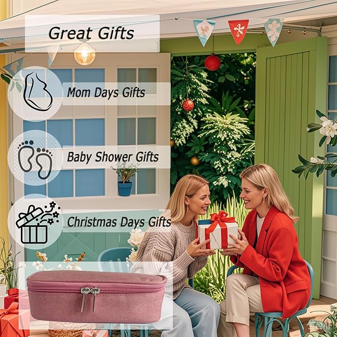 Insulated Breastmilk Cooler Bag with 2 Ice Packs - Breastmilk Cooler Organizer Bag for Daycare, Breastfeeding Mom Travel Outdoor-BubblyBeeBaby