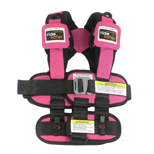 Small Pink, Lightweight, Compact, Portable Car Seat - Perfect for Travel and Everyday Child Safety