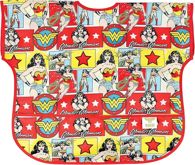 Bumkins Bibs - Toddler Bibs, Waterproof, Large for 1-3 Years, Short Sleeve-BubblyBeeBaby